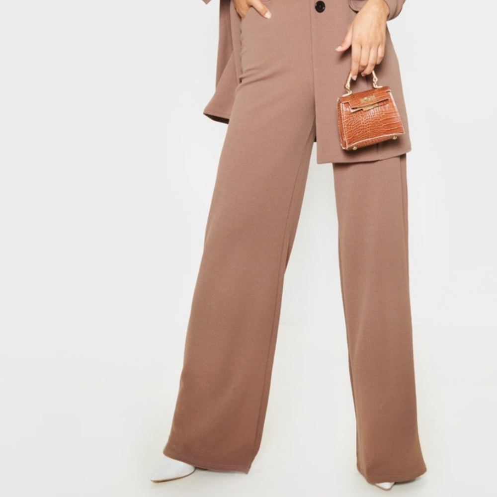 Camel Wide Leg Pants